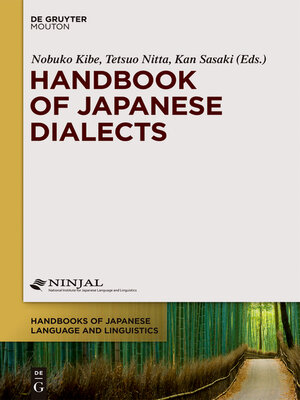 cover image of Handbook of Japanese Dialects